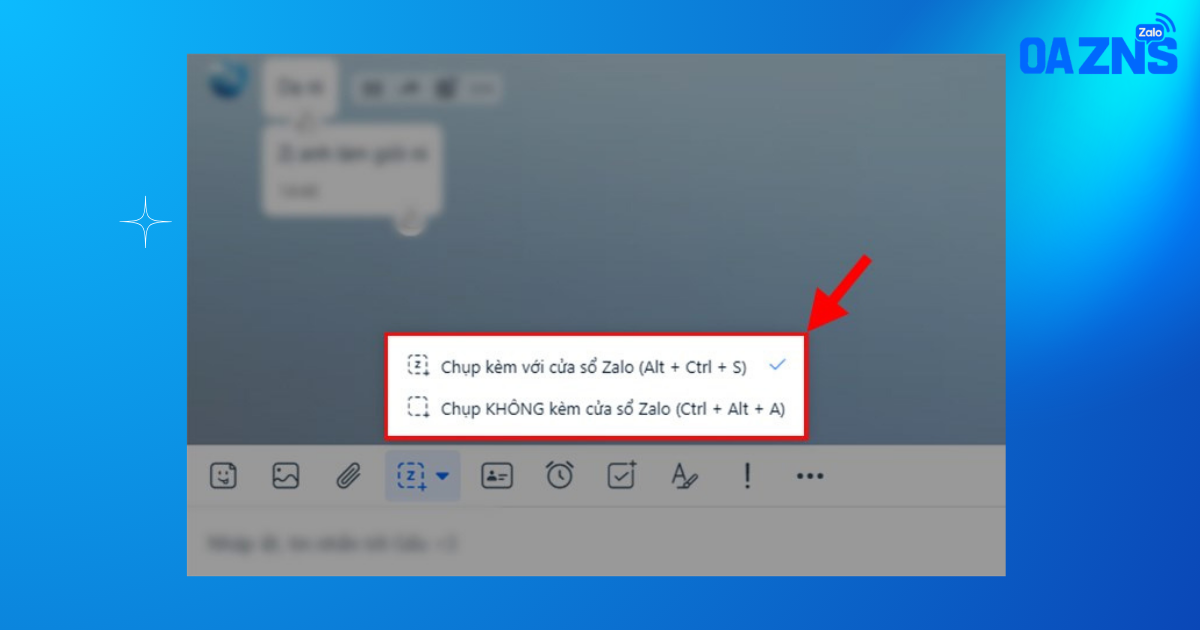 Chụp màn hình Zalo