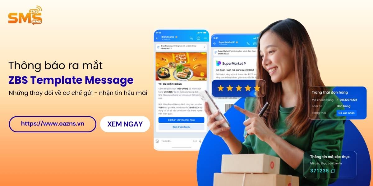 Thông báo ra mắt ZBS Template Message