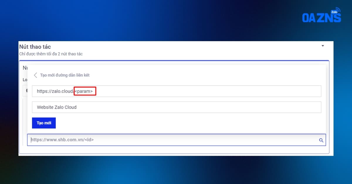 Tạo CTA đối với đường dẫn liên kết