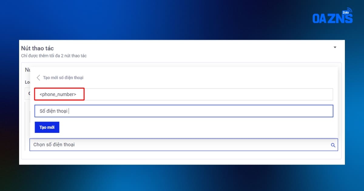 Tạo CTA với số điện thoại