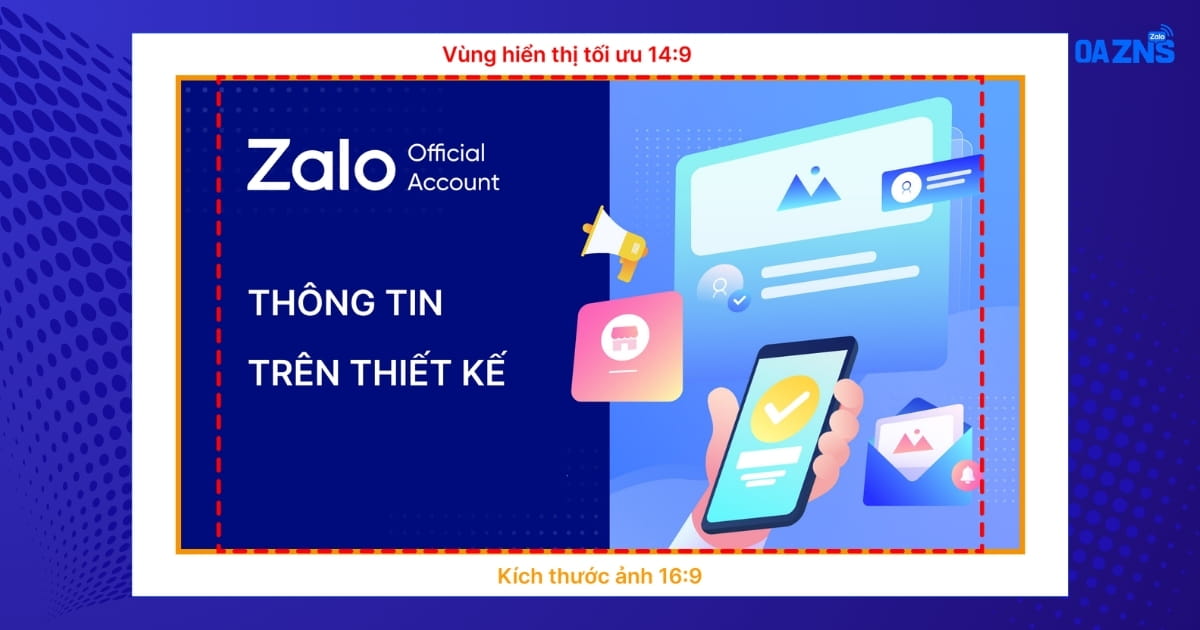 Vùng hiển thị tối ưu là 14:9