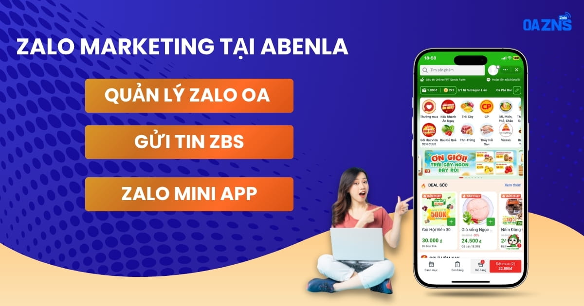 Abenla cung cấp phần mềm Zalo Marketing