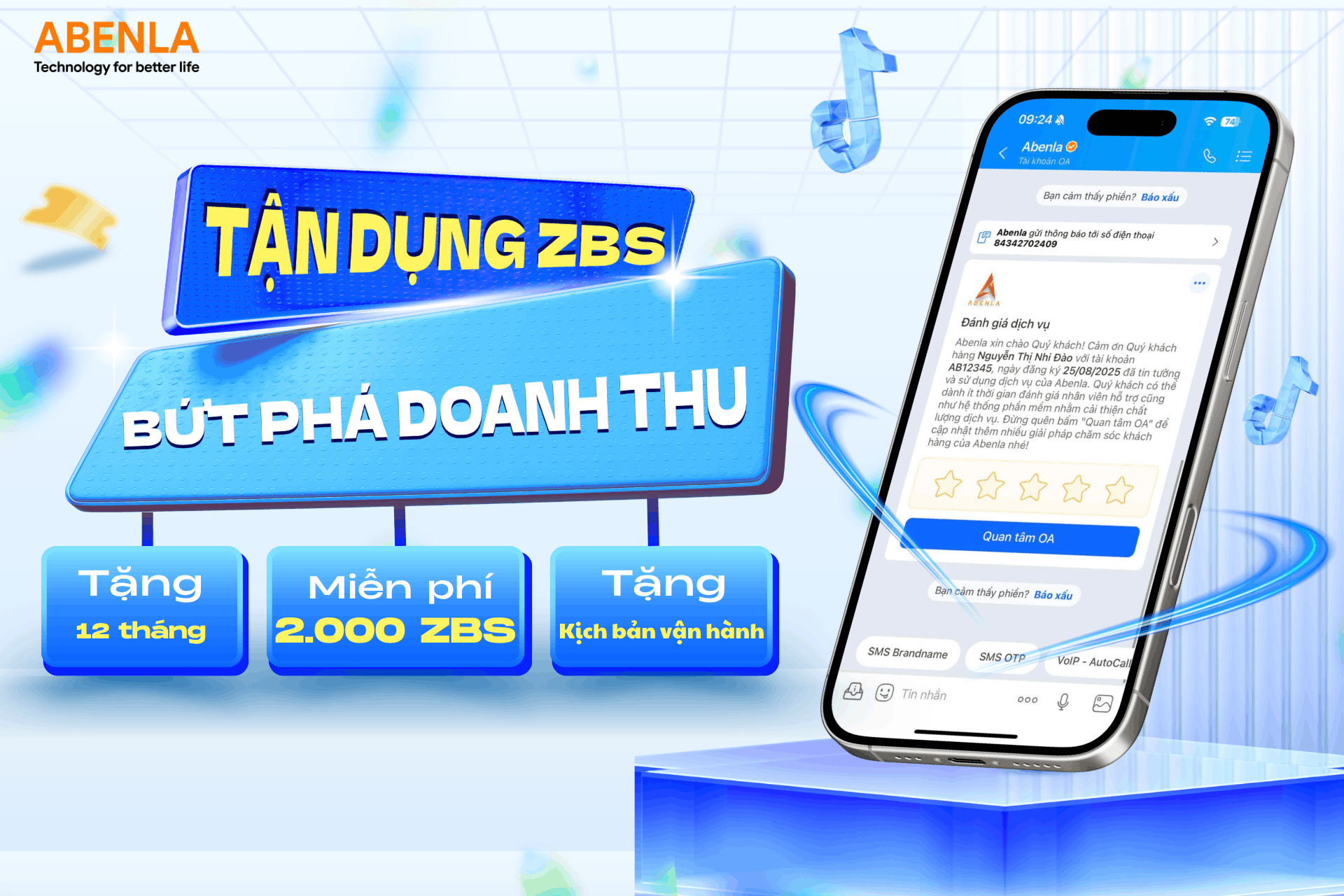 TẶNG NGAY 2.000 ZBS MIỄN PHÍ – CHĂM SÓC KHÁCH HÀNG TRÊN ZALO