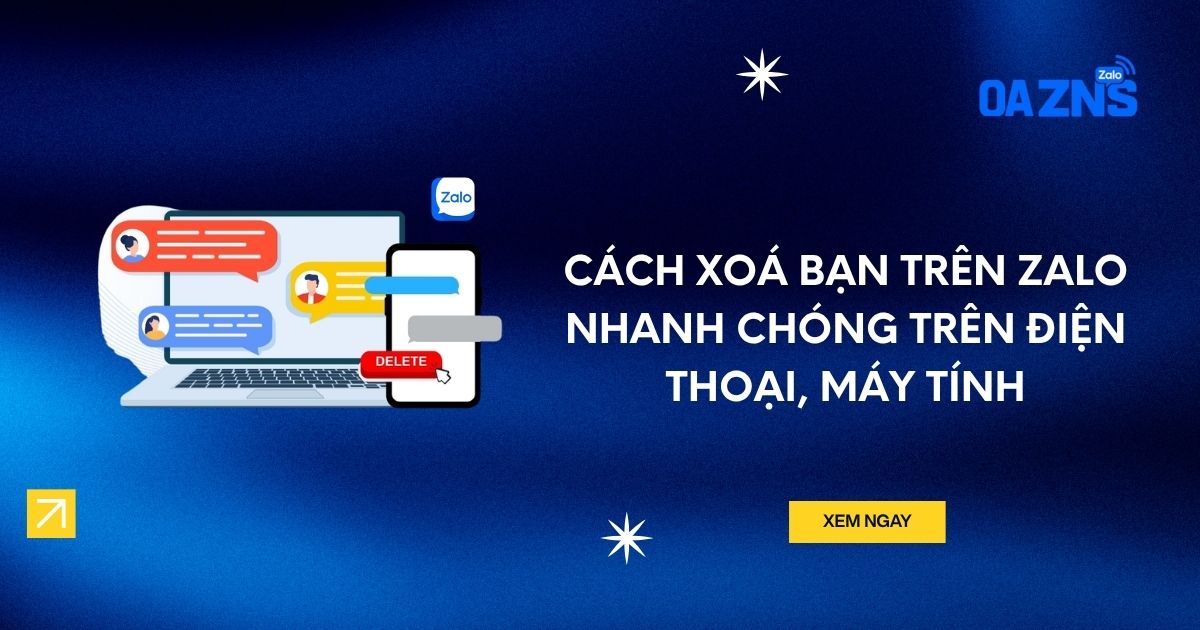 cách xoá bạn trên zalo