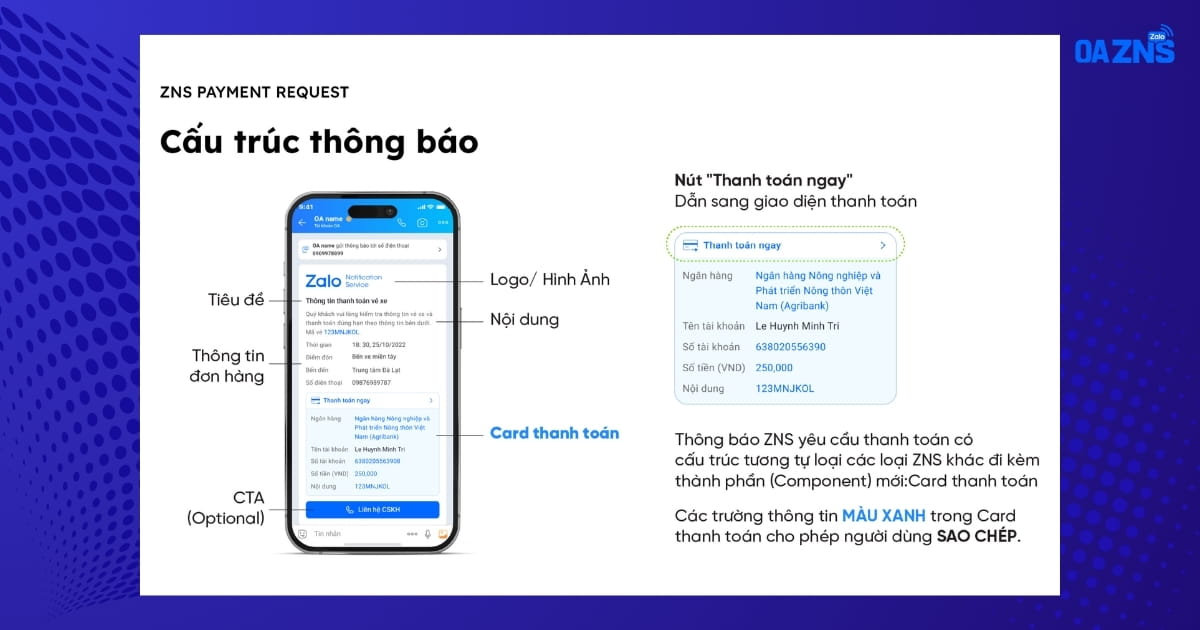 Cấu trúc Mẫu yêu cầu thanh toán (Payment Request)