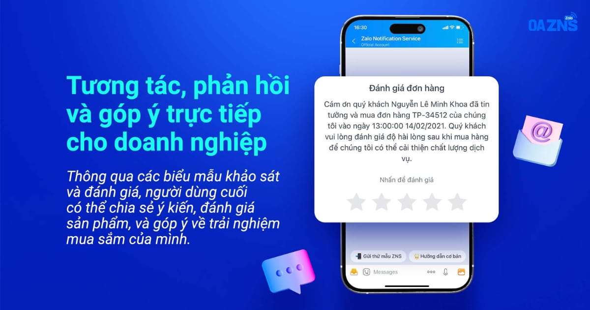 Tương tác trực tiếp với khách
