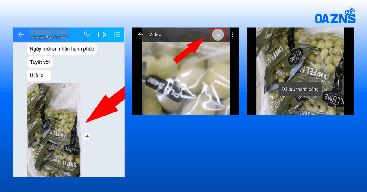 Cách tải video Zalo về điện thoại Android và iPhone