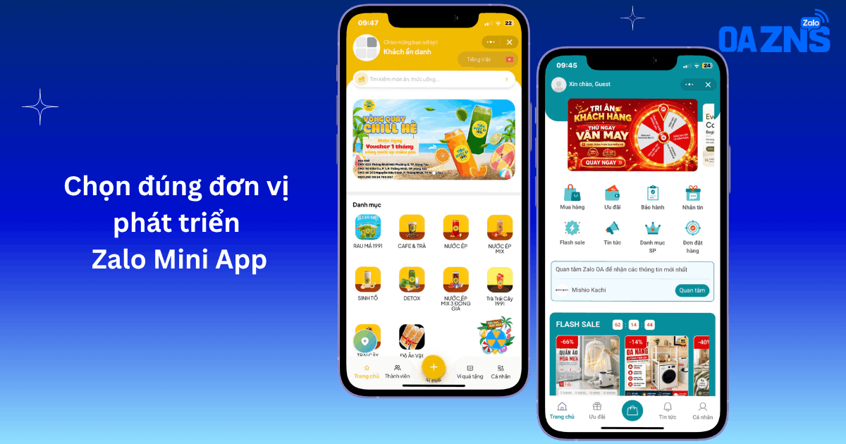 Chọn đúng đơn vị phát triển Zalo Mini App
