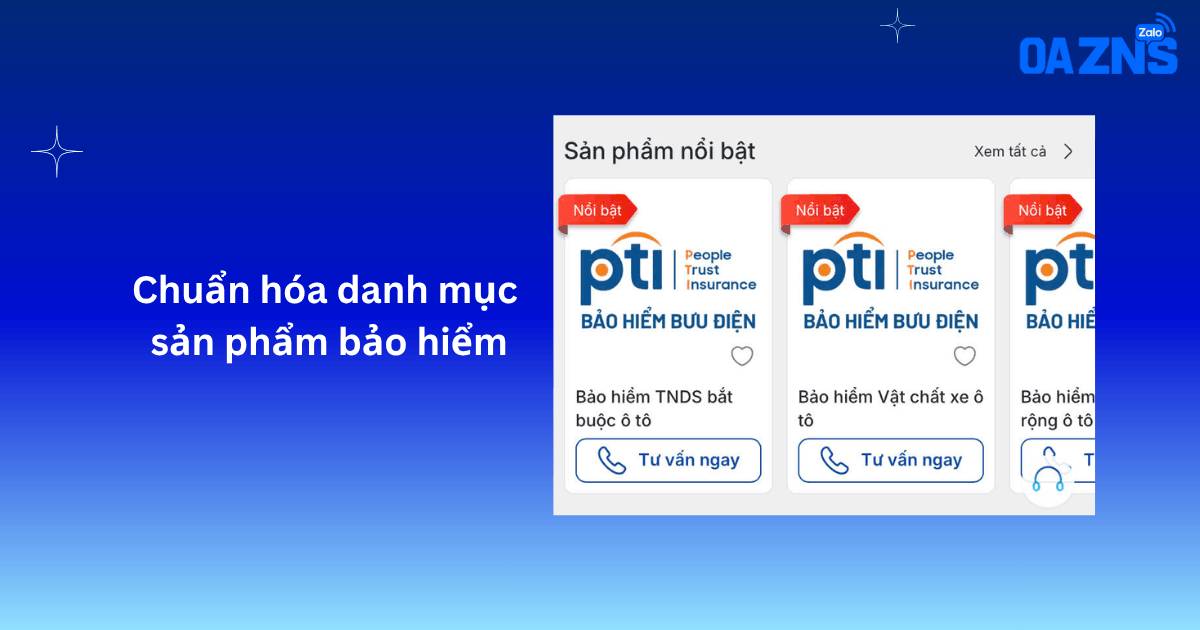 Chuẩn hóa danh mục sản phẩm bảo hiểm
