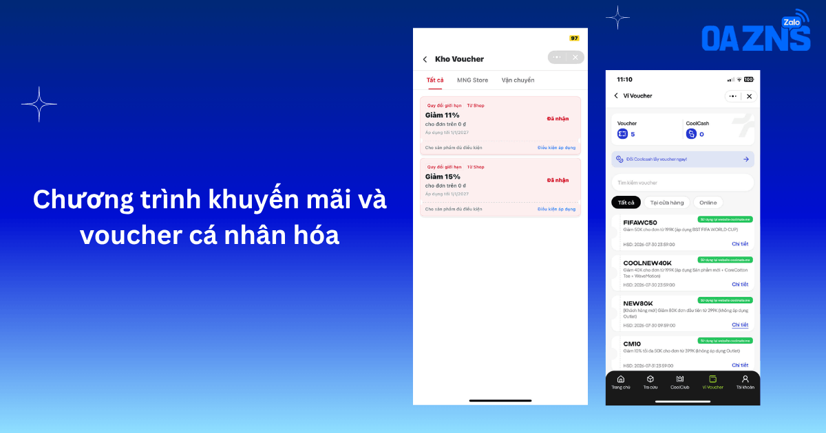 Chương trình khuyến mãi và voucher cá nhân hóa
