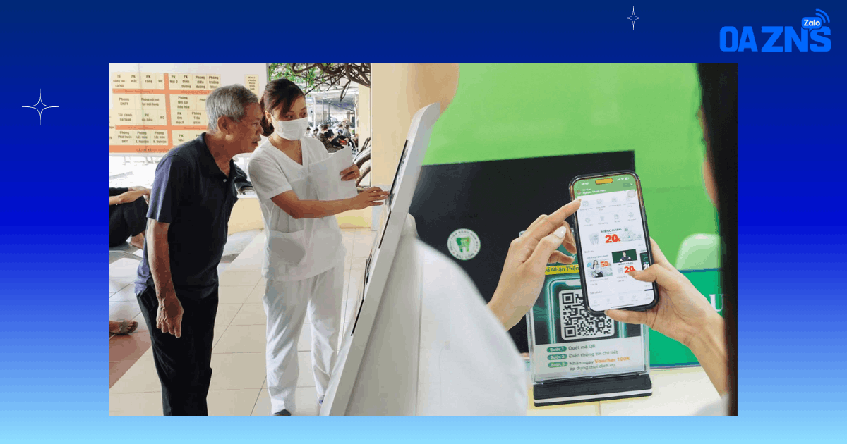 Đặt QR Code Mini App tại bệnh viện