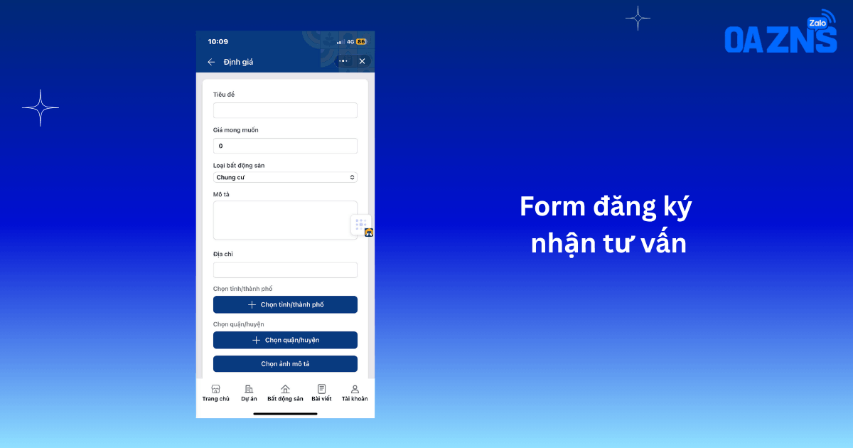 Form đăng ký nhận tư vấn