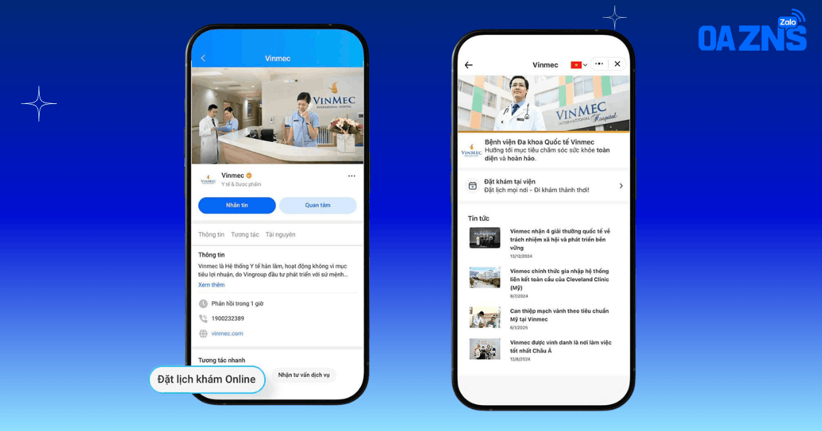 Kết hợp Mini App với Zalo Official Account