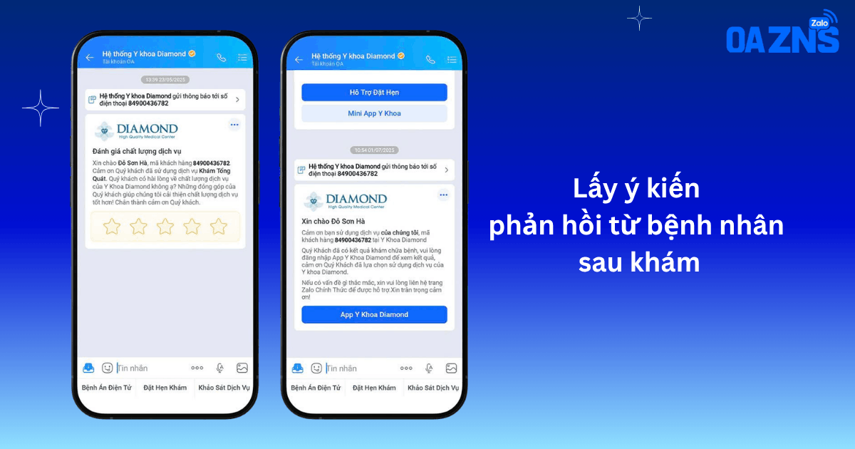 Lấy ý kiến phản hồi từ bệnh nhân sau khám