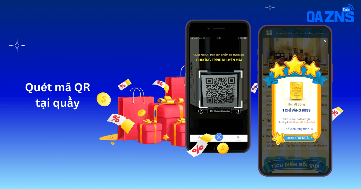 Quét mã QR tại quầy