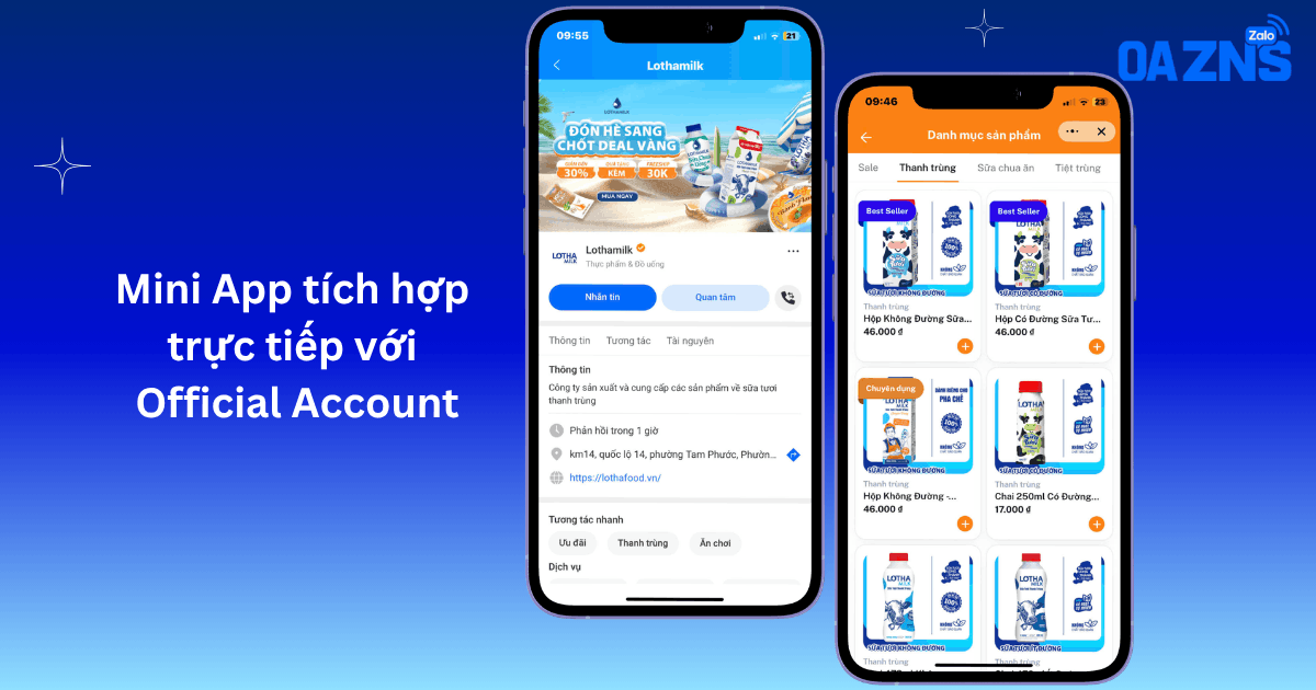 Tận dụng dữ liệu và công cụ marketing của Zalo