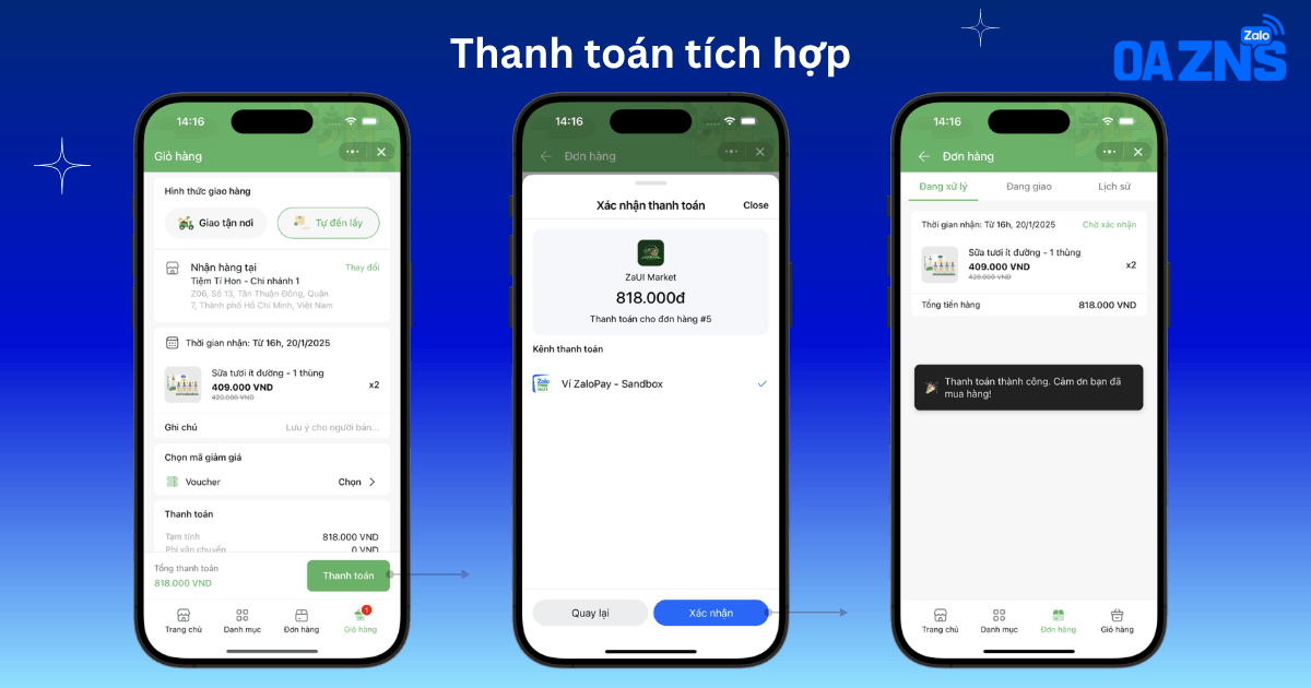 Thanh toán tích hợp trở thành tiêu chuẩn bắt buộc