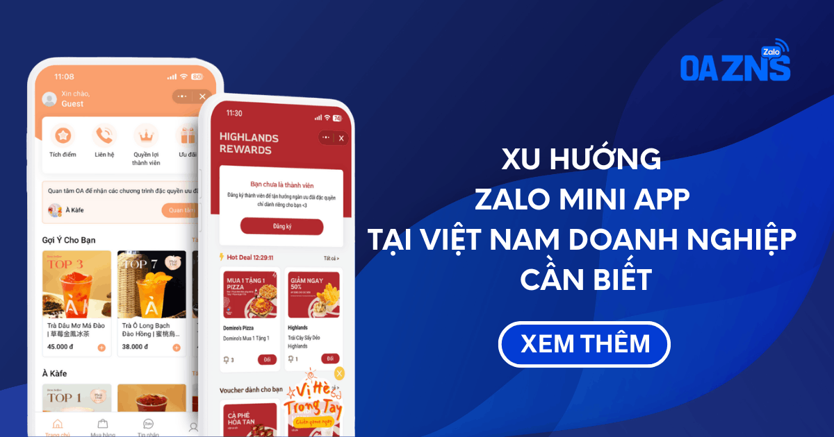 Xu hướng Zalo Mini App tại Việt Nam doanh nghiệp cần biết