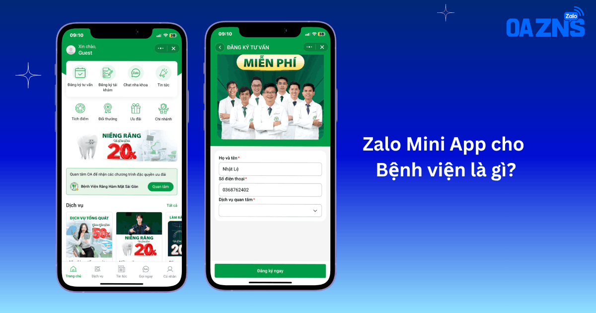 Zalo Mini App cho Bệnh viện là gì?
