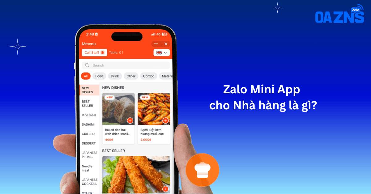 Zalo Mini App cho Nhà hàng là gì?