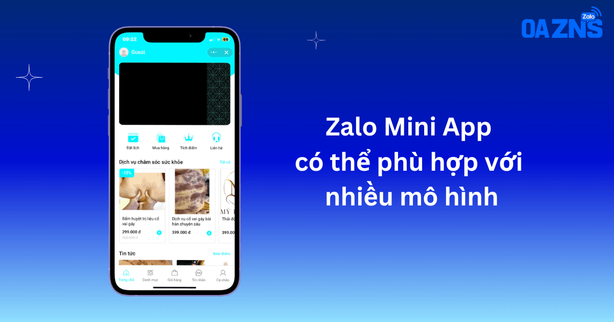 Zalo Mini App có thể phù hợp với nhiều mô hình