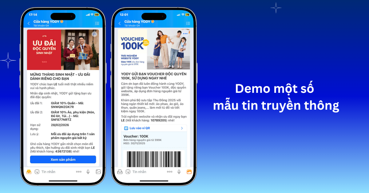 Demo một số mẫu tin truyền thông