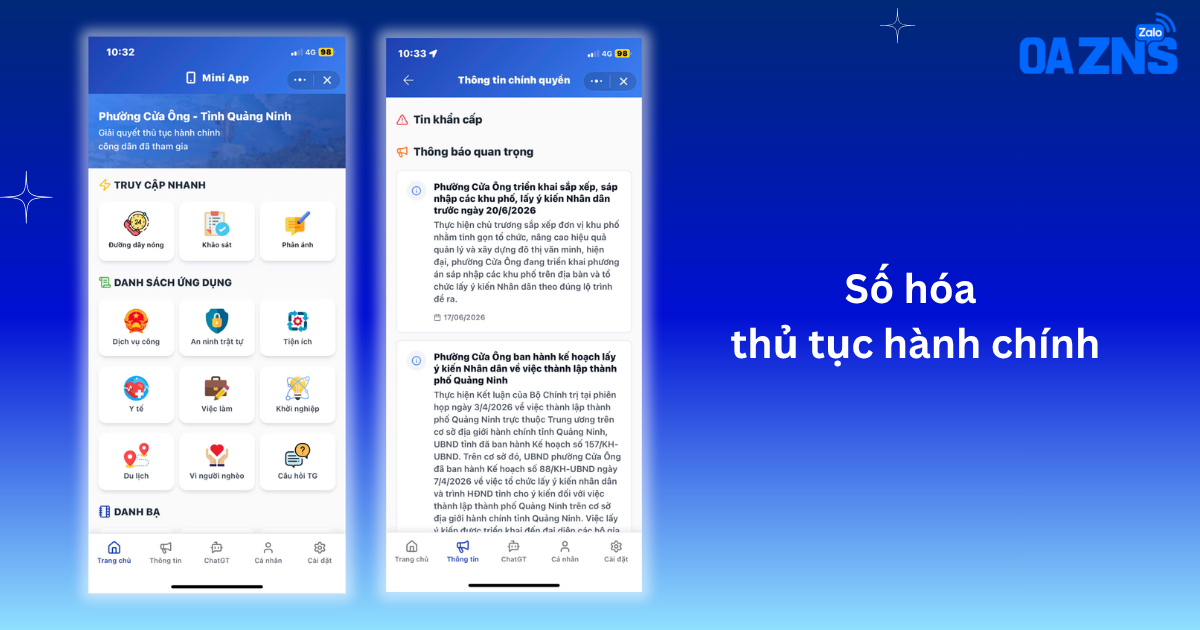Số hóa thủ tục hành chính