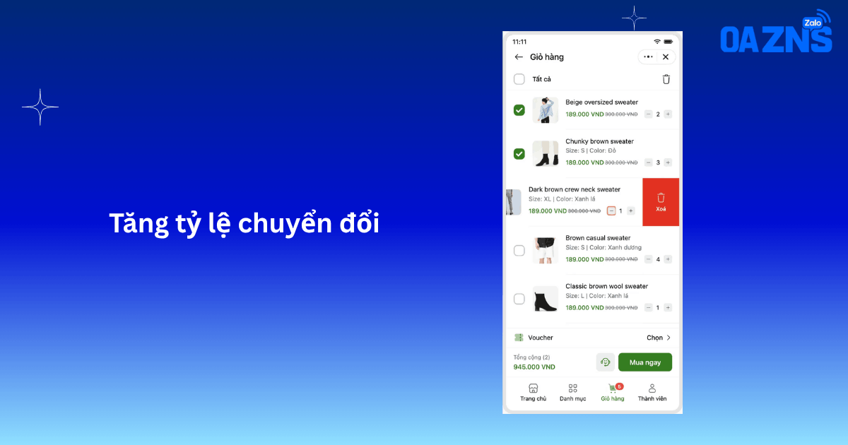Tăng tỷ lệ chuyển đổi