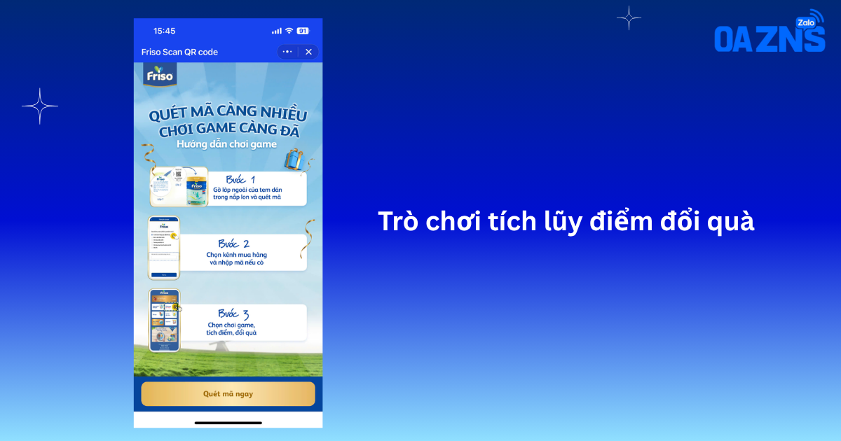 Trò chơi tích lũy điểm đổi quà