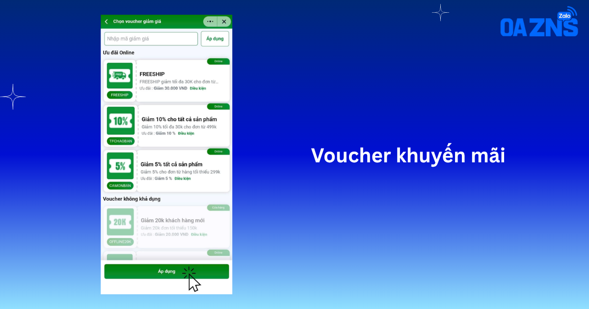 Voucher khuyến mãi