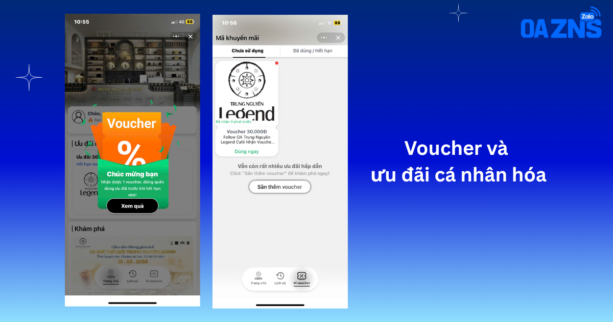 Voucher và ưu đãi cá nhân hóa