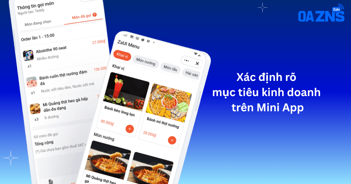 Xác định rõ mục tiêu kinh doanh trên Mini App