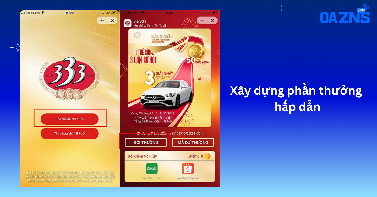 Xây dựng phần thưởng hấp dẫn