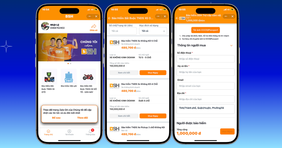 Zalo Mini App cho ngân hàng, tài chính và bảo hiểm