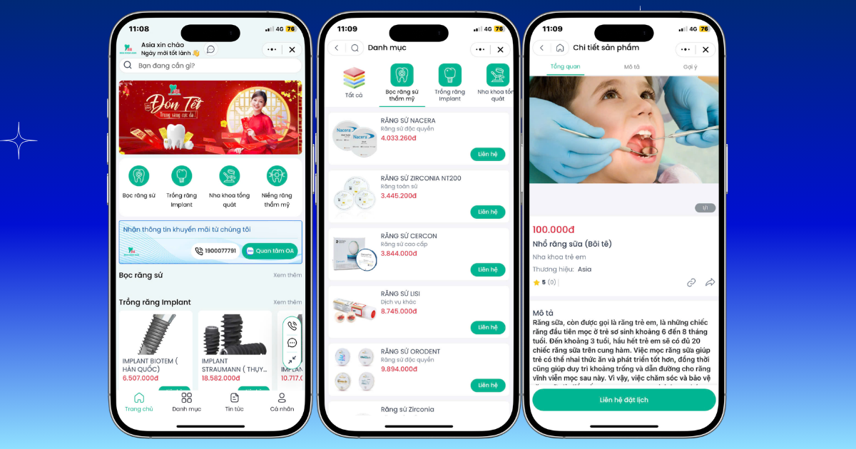 Zalo Mini App cho phòng khám, bệnh viện và dịch vụ y tế