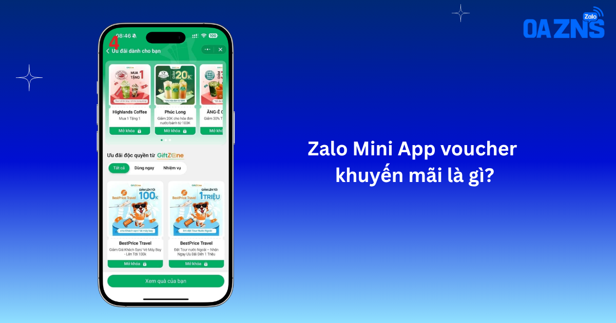 Zalo Mini App voucher khuyến mãi là gì?