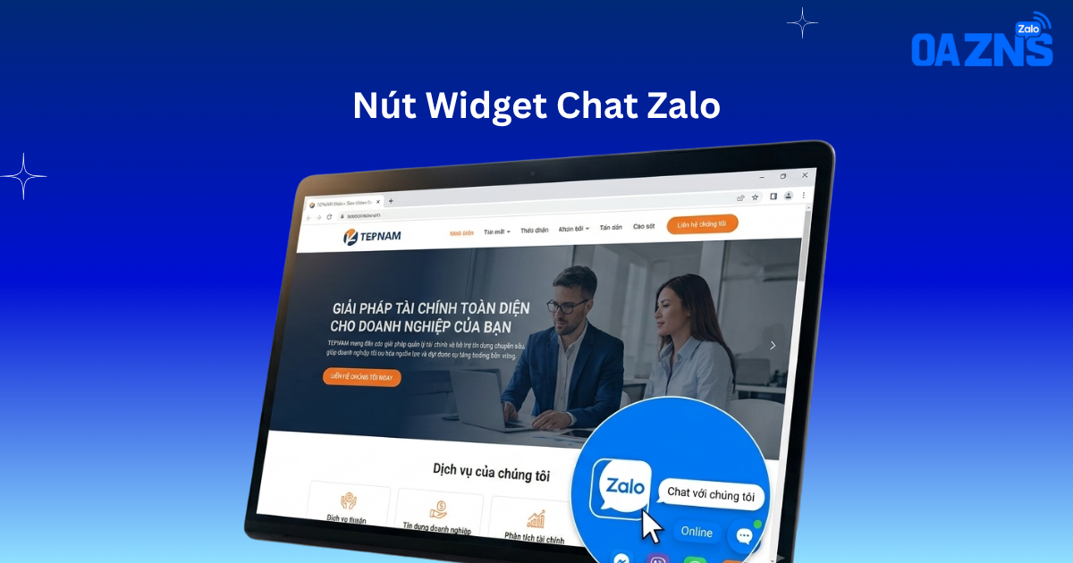 Nút Widget Chat Zalo