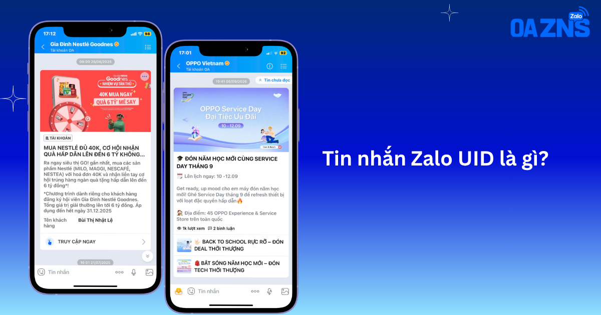 Tin nhắn Zalo UID là gì?