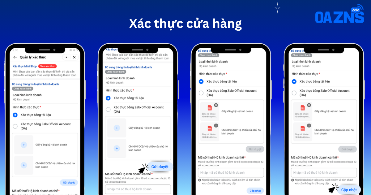 Xác thực cửa hàng