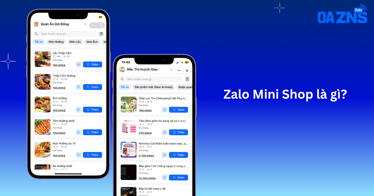 Zalo Mini Shop là gì?