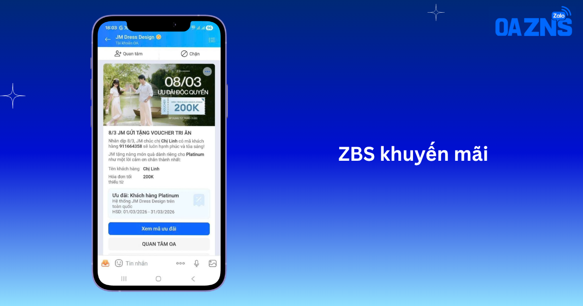 ZBS khuyến mãi