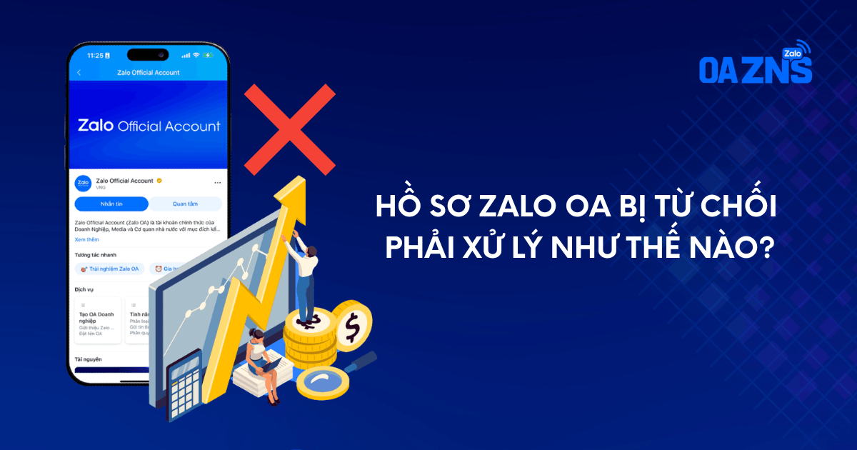 Hồ sơ Zalo OA bị từ chối phải xử lý như thế nào?